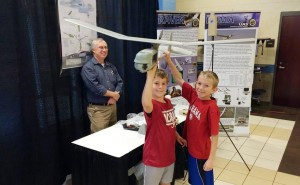 Students were fascinated with the Raven, a small drone from the Unmanned Aircraft Systems with U.S. Army PEO Aviation, at the STEM Expo (Science, Technology, Engineering and Math) at Mill Creek Elementary School. (CONTRIBUTED)
