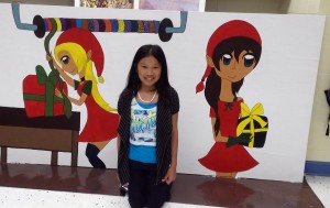 Danica Vu, a fifth-grader at Columbia Elementary School, created this anime-inspired artwork that was accepted for display at the Galaxy of Lights. (CONTRIBUTED) 