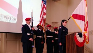 The Air Force JROTC Honor Guard from Bob Jones High School performed at a veterans recognition program at the Downtown Rescue Mission in Huntsville, along with several other locations. (CONTRIBUTED) 