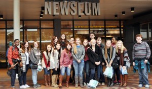 "The Crimson Crier" newspaper staff from Sparkman High School visited the Newseum while attending the National Scholastic Journalism Conference in Washington D.C. (CONTRIBUTED) 