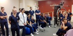 These biomedical interns from Bob Jones High School visited Fourroux Prosthetics in Huntsville to see real-life examples of patients' use of prosthetics and orthotics. (CONTRIBUTED) 