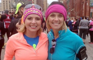 Angie King, at left, and Kelle Moody from Discovery Middle School ran in the St. Jude Memphis Marathon. "The race was one of the most touching races I've ever been a part of. When you see kids holding signs that say, 'I survived because you run!,' it really puts things in perspective," King said. (CONTRIBUTED) 
