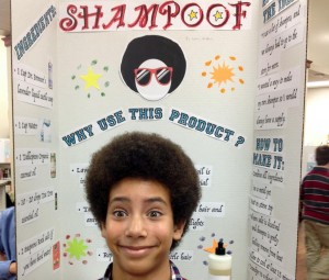 "Shampoof" was sixth-grader Evan Baker's concept for a new product at Madison Elementary School's Innovation Day. (CONTRIBUTED) 
