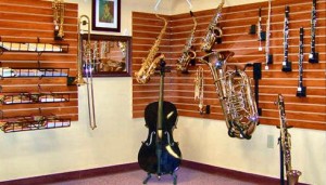 For their Patriot Project, Bob Jones High School band and engineering students used musical instruments, like those shown here, to build an unconventional musical design. (CONTRIBUTED) 