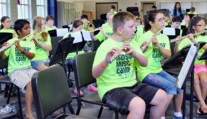 Local band students will perform in the All State Band in April in Mobile. Students in the photograph attended Madison Music Camp last summer. (CONTRIBUTED) 