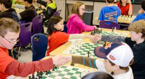 Madison City Chess League players compete at the recent North Alabama Team Scholastic Chess Tournament. Their Chess Challenge will be held on April 1 at the Central Office. (Photo by Scott Wilhelm)