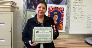 Raquel Spiegel, art teacher at Discovery Middle School, was named Black History Teacher Artist of the Year. (CONTRIBUTED) 