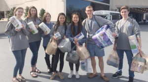 At their state convention, Student Government Association members from James Clemens High School donated paper goods to Ronald McDonald House in Birmingham. (CONTRIBUTED) 