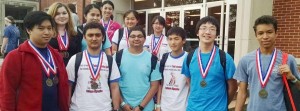 These Bob Jones High Schools students earned gold, silver and bronze medals, plus place wins, at the Alabama Science Olympiad. (CONTRIBUTED) 