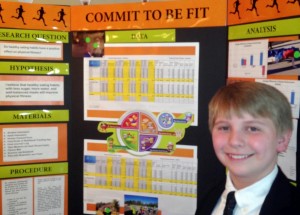 At the state science fair, Jack Bell's project about diet and sports performance earned "Best of Show," corporate awards and "U.S. Surgeon General's Special Science Award." (Contributed / Kim Bell)