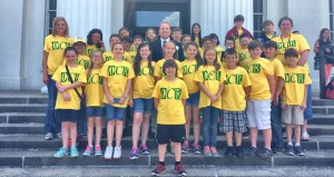 Fourth-graders from Owens Cross Roads Elementary School toured the Museum of Alabama in Montgomery. (CONTRIBUTED) 