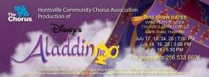 Huntsville Community Chorus Association will present "Aladdin Jr." at Randolph School on July 17-19 and 24-25. (CONTRIBUTED) 