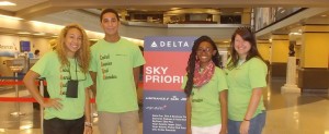 Sydnee Jones, from left, Donovan Cisneros and Jazmine Thornhill served as Central American Youth Ambassadors to the Dominican Republic and Nicaragua for Global Ties Alabama. Amanda Harrell, at right, served as mentor/chaperone. (CONTRIBUTED) 