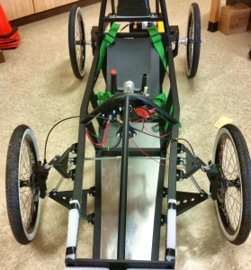 James Clemens High has received a Greenpower electric racecar kit as a grant valued at $5,100, courtesy of Greenpower USA and funded by Sanmina. The photo shows a completed racecar. (CONTRIBUTED) 