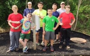 To earn the Eagle rank in Boy Scouts, Gabriel Kuenzli led a crew on a project at Columbia Elementary School. (CONTRIBUTED) 