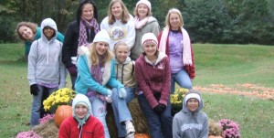 These Girl Scouts in Troop 631 attended a fall festival at a camp on Lake Guntersville. Girls can register for Scouting on Aug. 25 at Asbury United Methodist Church. (CONTRIBUTED) 