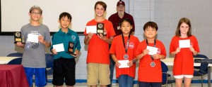 Madison students competing in the Fall Scholars Chess Tournament who qualified for the 2016 City Chess Championship are Michael Guthrie, from left, Josh Lin, Boone Ramsey, Constance Wang, Geon Park and Corinne WIlhelm. (CONTRIBUTED) 