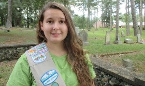 Kati Bero is working for her Gold Award in Girl Scouts with a cleanup day and a historical character walk at Old Madison Cemetery on Mill Road. (CONTRIBUTED) 