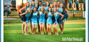 Blue Angels members are Grace Ellis, front from left, Kimberly Campbell, Hannah Bryan, Meredith Talor and Sydney Matheney and Ashton Davis, back from left, Faith Engelkemier, Alonda Veniszee, Madelyn Pullum, Mehgan Cooper and Abbigail Willis. Coaches are Rebecca Brooks and Kathy Weir. (CONTRIBUTED) 