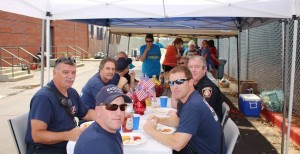 Members of Lindsay Lane Baptist Church, East Campus, treated Madison police officers and firefighters to a cookout. (CONTRIBUTED) 