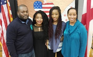 Members of the Kinnaird family are Rickey, from left, Shemmai, Sade and Stephanie. (CONTRIBUTED) 