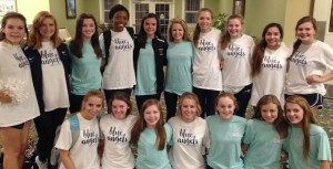 Blue Angels from James Clemens High School and Liberty Lionettes from Liberty Middle School danced to and sang Christmas music at Heritage Assisted Living and Memory Care. CONTRIBUTED