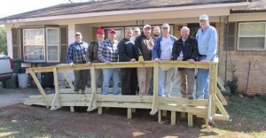 The Messiah Wheelchair Ramp Construction Team recently built this structure in Huntsville. CONTRIBUTED