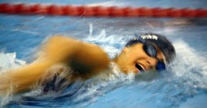 Lauren Brashear swims in the 200-yard freestyle during a meet. CONTRIBUTED