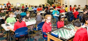 For the Winter Scholastic Chess Tournament, 77 students competed in the contest at Columbia Elementary School on Jan. 9. CONTRIBUTED