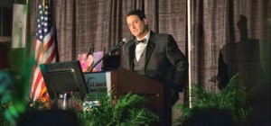 Madison Mayor Troy Trulock delivered his State of the City address at Connect 2016 at the Davidson Center for Space Exploration at the U.S. Space & Rocket Center. CONTRIBUTED/STEVE BABIN 