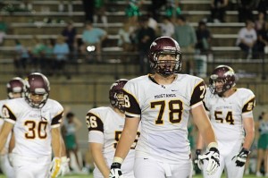 Austin Troxell is being heavily recruited as a four-star lineman in football, but the 6-foot-8 junior’s presence has been missed by the Madison Academy basketball team. Troxell, a junior, started at center for the Mustangs’ state championship team in 2014-15 but has missed this season after tearing an ACL during the football playoffs. CONTRIBUTED/PAULETTE BERRYMAN