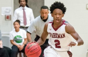 Brandon Miller moves the ball down the court during a Sparkman game. CONTRIBUTED