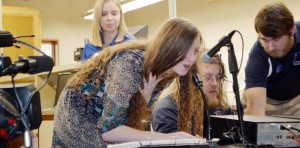 Discovery students spoke to International Space Station astronauts with assistance from students in the Space Communications Laboratory at the University of Alabama in Huntsville. CONTRIBUTED