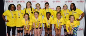 The Madison Volleyball Club’s 121 Power Team recently won gold medals at the Southern Region Volleyball tournament in Atlanta. Team members include, back row from left, Coach Keyana Malone, Abbi Dempsey, Adeline Barnes, Parker Runnion, Shelby Dean Miller, Sarah Barlow, Tannyr Dudley and Coach Tynesha Malone. On front row, from left, are Stevie Hovater, Lydia Lauderback, Ariel Fuqua, Claire Persaud and Meg Jarrett. CONTRIBUTED