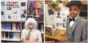 Albert Einstein and George Washington Carver were among the historic reenactors for the Living History Museum at Madison Elementary School. CONTRIBUTED