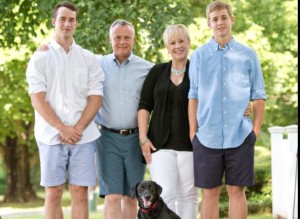 The Shanahan family includes Patrick, from left, Dan, Mindy and Kevin. CONTRIBUTED