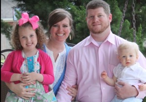 The Thaxton family includes five-year-old Tatum, from left, Amy, Wade and 16-month-old Ward. CONTRIBUTED