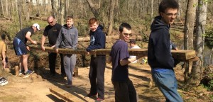 Jake Cianciotto and his crew built a bridge and made other landscape improvements in the Walden neighborhood for his Eagle Scout project. CONTRIBUTED