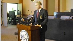 Madison City Council met in executive session on July 25 to discuss grievances against Madison Police Chief Larry Muncey. This photo of Muncey was taken earlier this year. RECORD PHOTOS 
