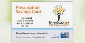 The Prescription Savings Card from Familywize is free to everyone, regardless if you have health insurance or not. CONTRIBUTED