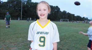 Hope Lancaster participates in basketball, football and cheerleading with Upward Sports. She also is a member of the Archery Team at Columbia Elementary School. CONTRIBUTED