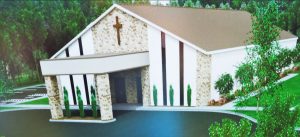 This rendering depicts the new building for Little Shiloh Primitive Baptist Church. RECORD PHOTOS/Gregg L. Parker