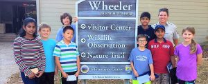 The LEGO Robotics Team from Heritage Elementary School traveled to Wheeler National Wildlife Refuge to discuss bats' White Nose Syndrome with Ranger Daphne Moland. CONTRIBUTED