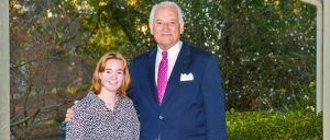 Troy University Chancellor Dr. Jack Hawkins Jr. congratulates Cassidy Counter of Madison on her selection in "Who's Who Among Students in American Universities and Colleges." CONTRIBUTED