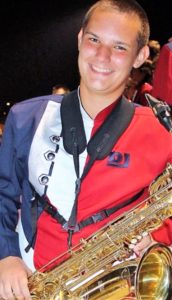 Grey Vandeberg, a saxophonist in Bob Jones High School Band, has been selected for Honor Band of America. CONTRIBUTED