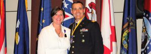Retired Lieutenant Colonel Matt Munster and Sandra Munster have been married 22 years. CONTRIBUTED